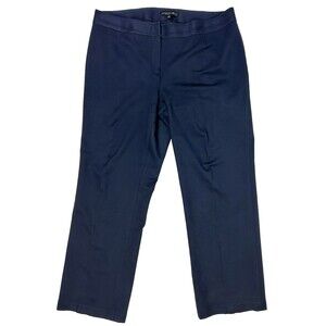 Lafayette 148 Navy Blue Pants Trousers Slacks Straight Leg Career Women's 14